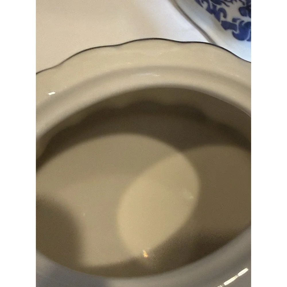 Grace's Teaware Blue & White Porcelain Tea Set – Teapot, Creamer & Sugar Bowl